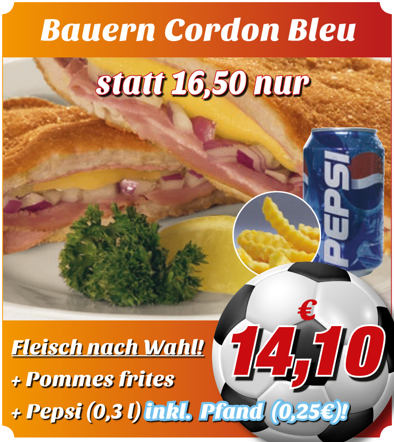 Gutschein-Aktion Bauern Cordon Bleu